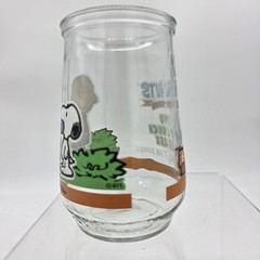 Vintage Welch’s Peanuts Comic Classics Tumbler Glass Two For Lunch 6 Snoopy