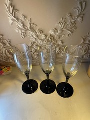 Luminarc Champagne Flutes Set Of 3 . 7 3/4 Inches High