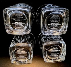 (192) Harry Potter Set Of 4 Whiskey Double Old Fashioned Glasses *MINT*