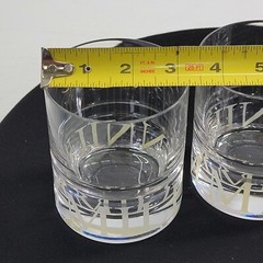 32- REED & BARTON Rogaska Crystal MILLENNIUM Y2K Double Old-Fashioned Glasses