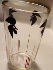 Black Rooster Glass Tumbler