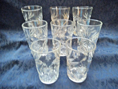 LOT 8 ~ EAPC 10 OZ TUMBLERS ITEM #731 4 ¼ IN HIGH 3 INCH DIAMETER