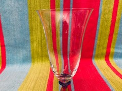 Vintage 3-Lot Mikasa Crystal Kensington 9″ Water Wine Footed Jewel Look Goblets
