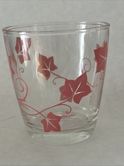 Lot of 7 Midcentury Glasses – Hazel Atlas Sour Cream & Bonus Spaghetti String