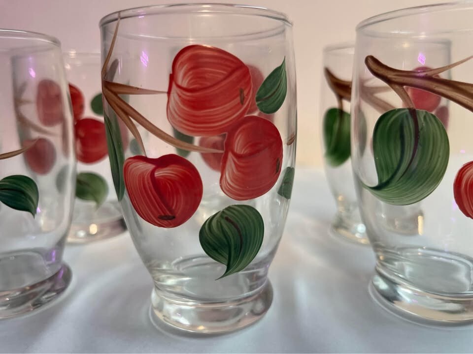 Crab Apple Juice Glasses Set by Blue Ridge Southern Pottery