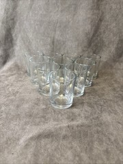 Vintage Barware 3oz Whiskey Glasses Votives Shot Glasses 2.5” Tall Set of 10