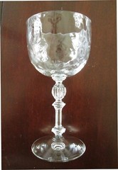 Pair(s) of Fostoria #6008 Straight Rib Dimple Optic Crystal Water Goblets