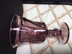 Water Goblet Fostoria Glass Jamestown Pattern Purple 5 7/8″. B78 G