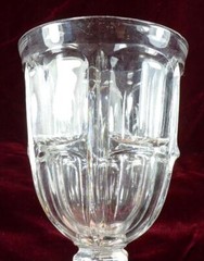 EAPG Bigler Goblet Flint Glass Various Makers 1840s-1870s Antique #72