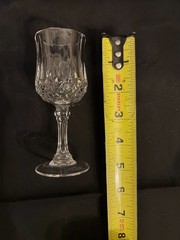 Set of 2 Longchamp Crystal Stemed Glass 6 cl