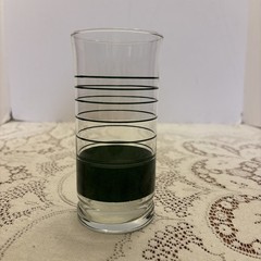 MCM Libbey LRS165 Green Striped Flared Tumbler Glass Replacement