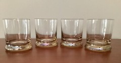Libbey Tumblers, Juice, Whiskey, LowBall, Smokey, Retro, Set Of 4