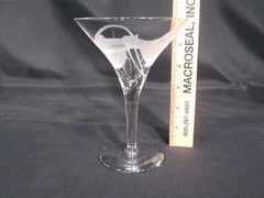 Dorothy Thorpe Floral Liqour Cocktail/Martini Glasses Set of 5