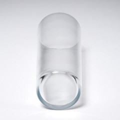 Calvin Klein Modernist Clear Highball Tumbler Glasses 3pc Lot 6.5″h