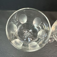 Set of 3 Tiffin-Franciscan Mirage Water Goblets 6.75”