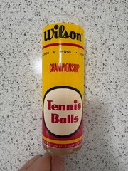 Vintage Wilson “Championship Tennis Balls» High Ball Drinking Glass