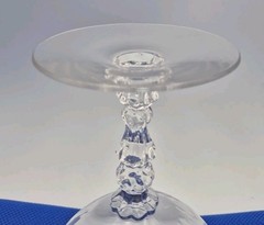 Fosteria Crystal Greenbrier Stem Optic Clear US 3/8″h Low Sherbets Set Of 7