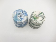 2 Forest Ceramic Co. Tumbler Greens Strata and Oceans Strata 10 oz