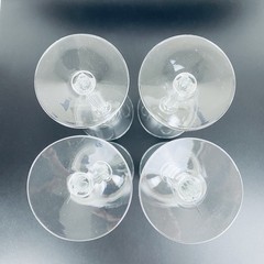Vintage Set of 4 Libbey Glass Company 3002 Collection Wine Glasses 5-3/4″ Tall