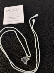 Lalique Crystal Fish Necklace