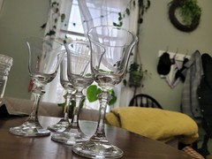 Royal Bavarian Crystal Cordial Glasses, Set Of 4 -Flawless 1.5 Oz 5” Tall