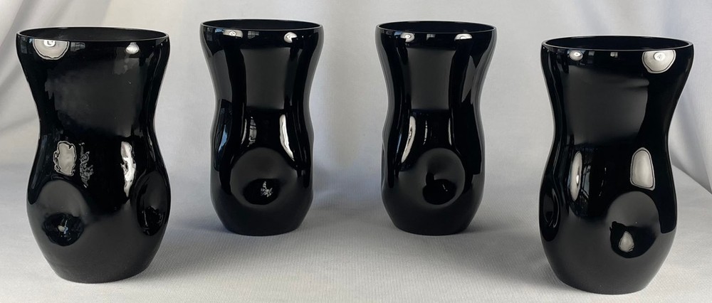 4 Morgantown #606 NAVAL 5-1/4 “Pinch” tumblers in India Black