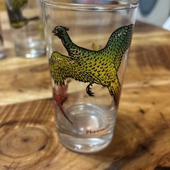 Vintage Boscul Swanky Duck, Pheasant, Wild Geese. Tumbler Drinking Glasses Set 6
