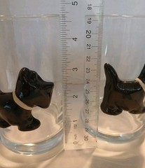 Vtg Scotch Whiskey Old Fashioned Traditional Glass With Scottish Terrier 3D 1979