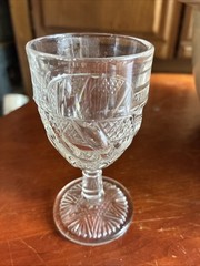 EAPG Jones,Cavitt & Co. #126 Mitred Diamond Points aka Zig Zig Cordial Wine 1887
