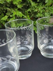 Vtg Winchester Crystal Drinking Glasses Anchor Hocking Laurel 15oz Ice Tea NOS