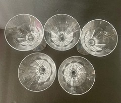 Ser/5 Towle Australian Fine Lead Crystal “Reflection” Wine Glasses 7.25 T NWOB