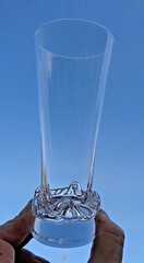 Daum Sorcy Tall Fluted Glass Sektgläser Flute A Champagne Cristal Unis 1950 50’S