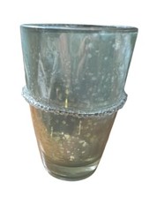 Lazer International Glass, Mercury Glass Crystal Beaded Decoration 4.5″ high EUC