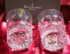 NIB Pr. Waterford Crystal Millennium «Peace» Dove Old Fashioned Cocktail Glasses