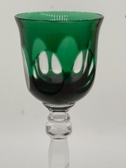 4 Barthmann Bleikristall aperatif glasses,red/blue/green/ purple