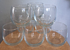 Set of 8 MCM Crisa Roly Poly Tumblers 5oz Lowball Juice Cocktail Glasses