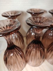 Noritake Entree Pattern Cranberry 10 Oz Water Goblet 7.25” set Of 6 Nice Glow