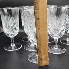 Gorham Cherrywood Cut Crystal 10 oz. Iced Tea Water Goblet Glass 6 3/4″ Tall VTG