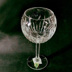 WATERFORD MILLENNIUM LOVE TOASTING GLASS, Cut Lead Crystal, 8″, 10 Oz, NIB, 2PCS