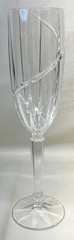 4 Mikasa Crystal Clear Uptrend Fluted Champagne Glasses 9 1/2″