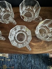 Anna Hutte Bleikristall Lead Crystal Tea Coffee Cups Set of 5 made in W Germany