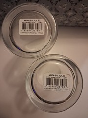 NEW Mikasa JULIE HIGHBALL Crystal Glasses Complete Set of 2 NWT 16.5 Oz.
