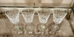 Waterford Crystal Lismore 10 oz Goblets Set of 4 – New w/ Stickers & Box