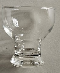 MCM Cocktail Desert Glasses Footed Clear Set Of 5 Vintage Nice