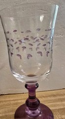 6 Stephen Smyers Neodymium Studio Art Glass Goblets Glasses Amethyst Alexandrite