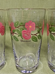 Set of 4 Franciscan Desert Rose Tumbler Drinking Glasses NEW in Original Box