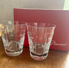 Baccarat Equinox Pair Glass Set of 2 M size with box