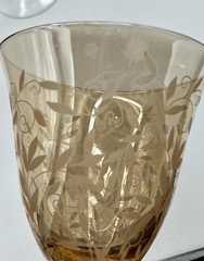 Rogaska Venetian Amber Wine Glass / Goblet 4688468