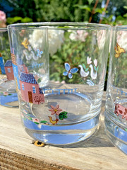 4-Heartland Village On The Rocks Glasses International Tableworks 3.5” @411