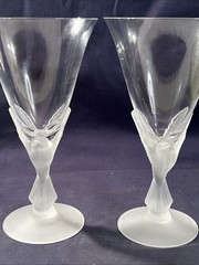 Sasaki Crystal Wings Clear 7 1/2in. Water Goblets Set of 2